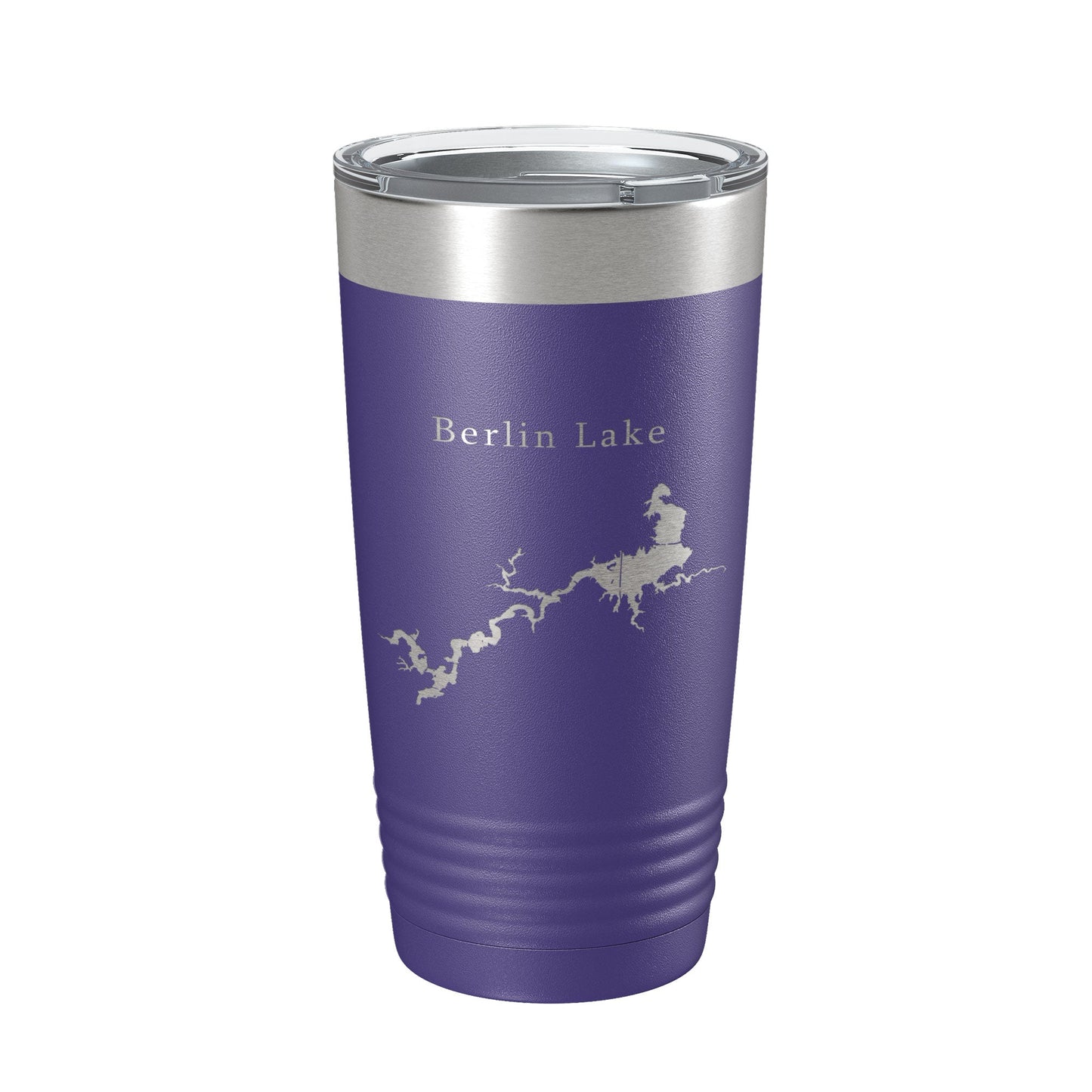 Berlin Lake Map Tumbler Travel Mug Insulated Laser Engraved Coffee Cup Ohio 20 oz-15