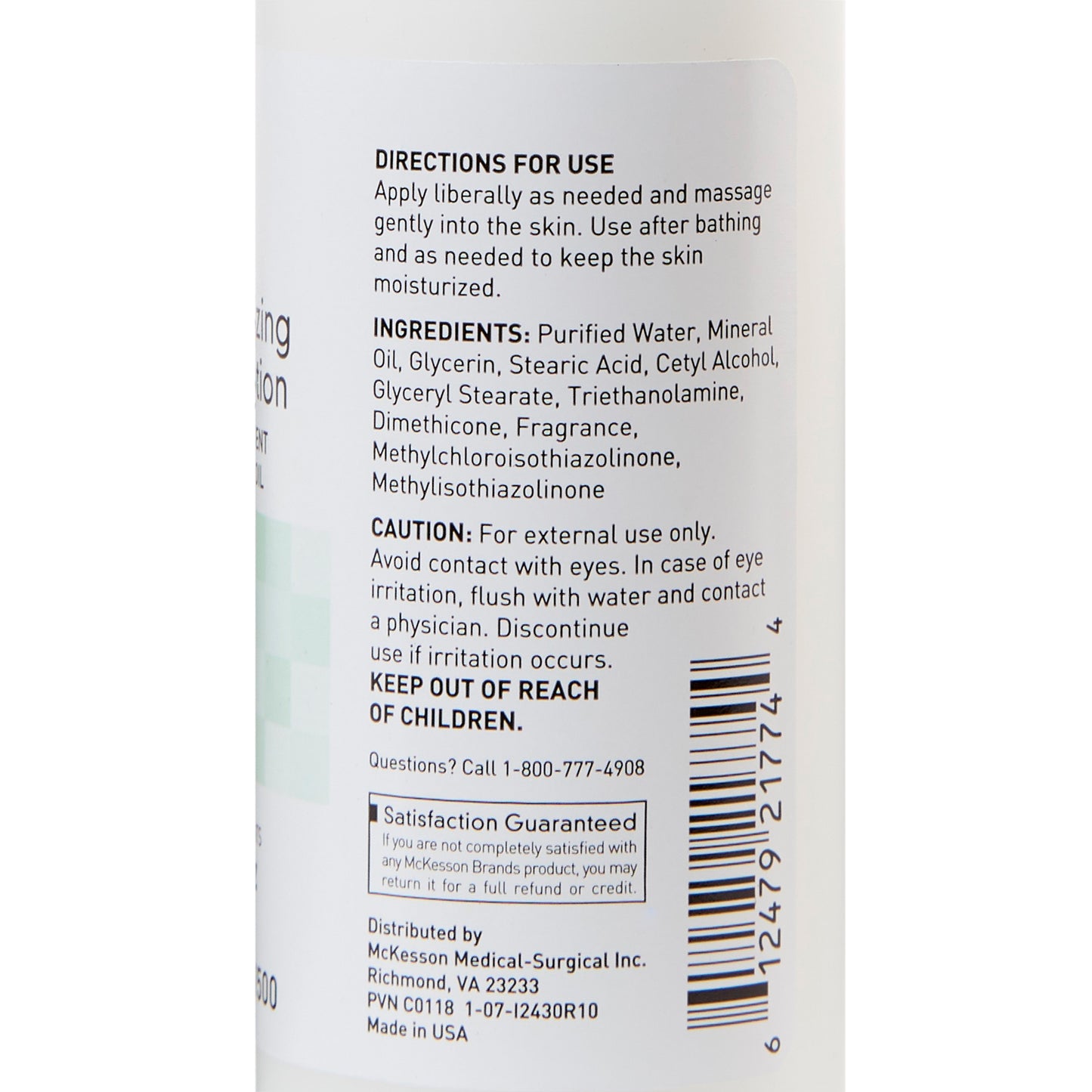 Hand and Body Moisturizer McKesson 4 oz. Bottle Baby Fresh Scent Lotion