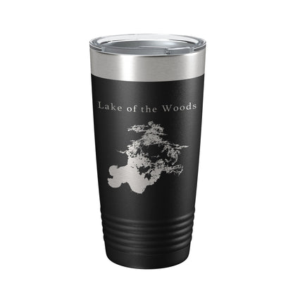 Lake of the Woods Map Tumbler Travel Mug Insulated Laser Engraved Coffee Cup Minnesota 20 oz-5