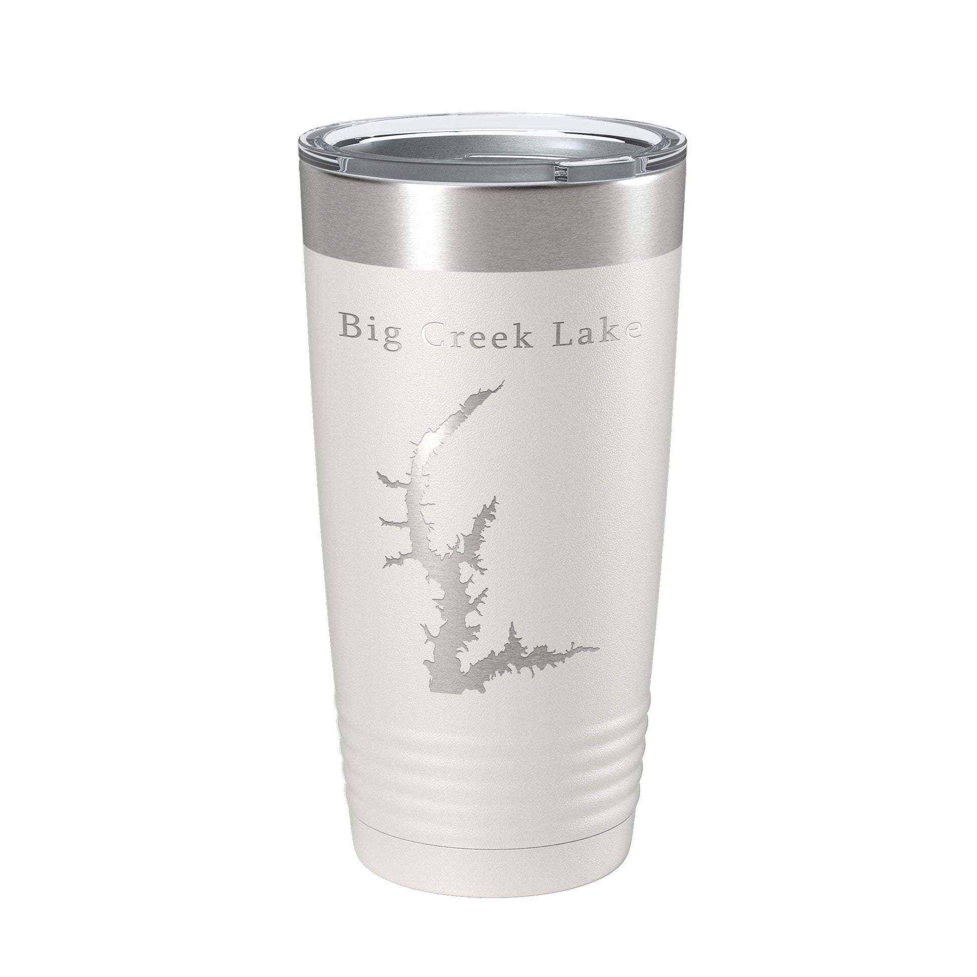 Big Creek Lake Map Tumbler Travel Mug Insulated Laser Engraved Coffee Cup Alabama 20 oz-1