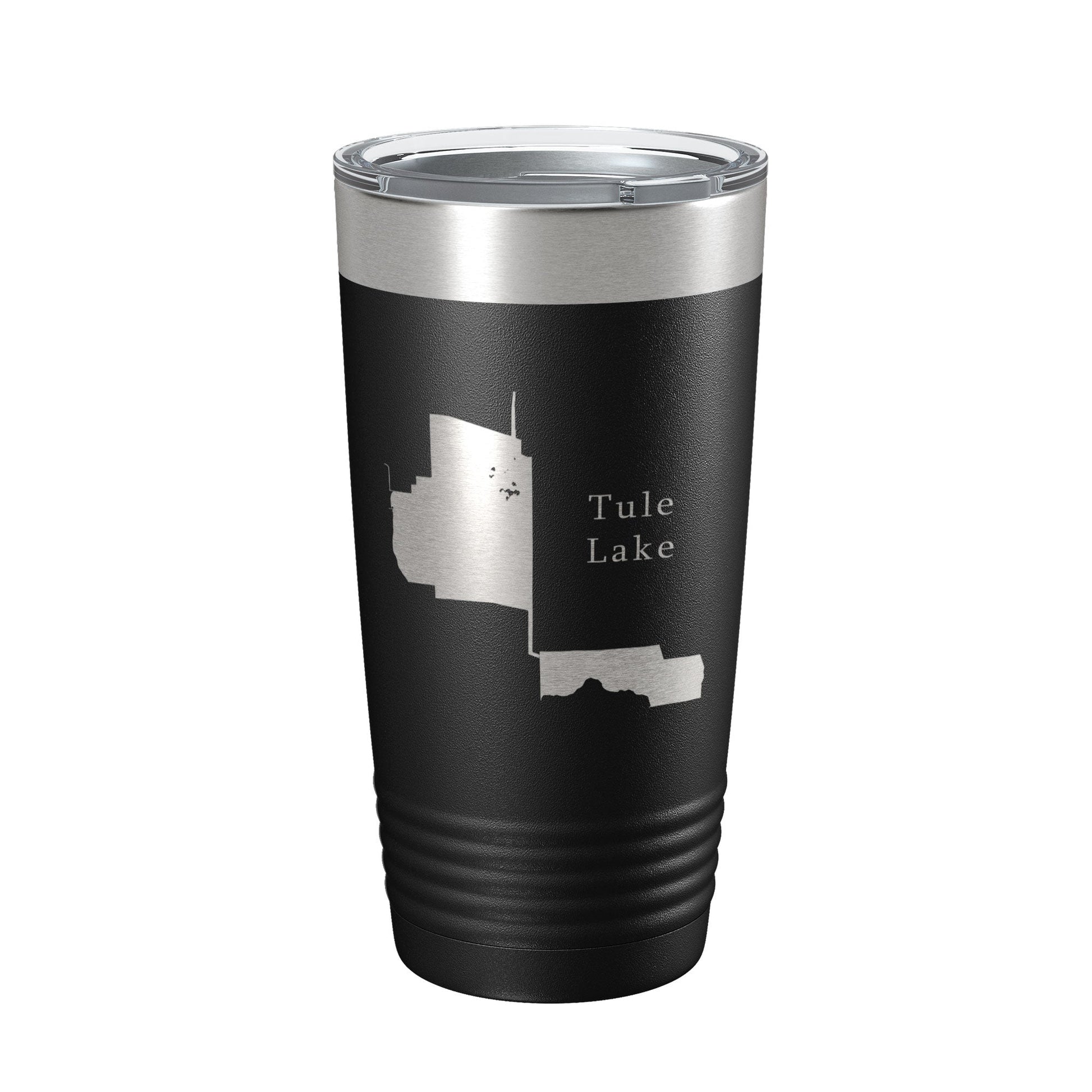 Tule Lake Map Tumbler Travel Mug Insulated Laser Engraved Coffee Cup California 20 oz-0