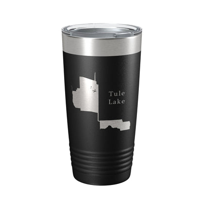 Tule Lake Map Tumbler Travel Mug Insulated Laser Engraved Coffee Cup California 20 oz-5