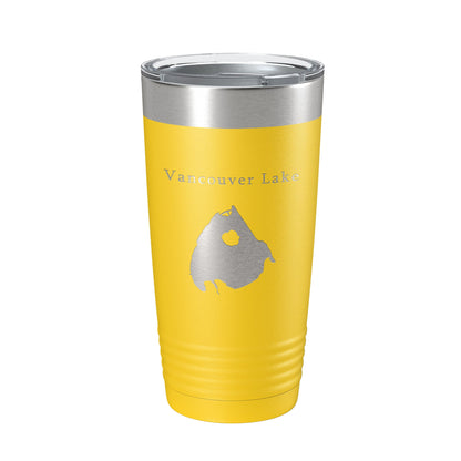 Vancouver Lake Map Tumbler Travel Mug Insulated Laser Engraved Coffee Cup Washington 20 oz-19
