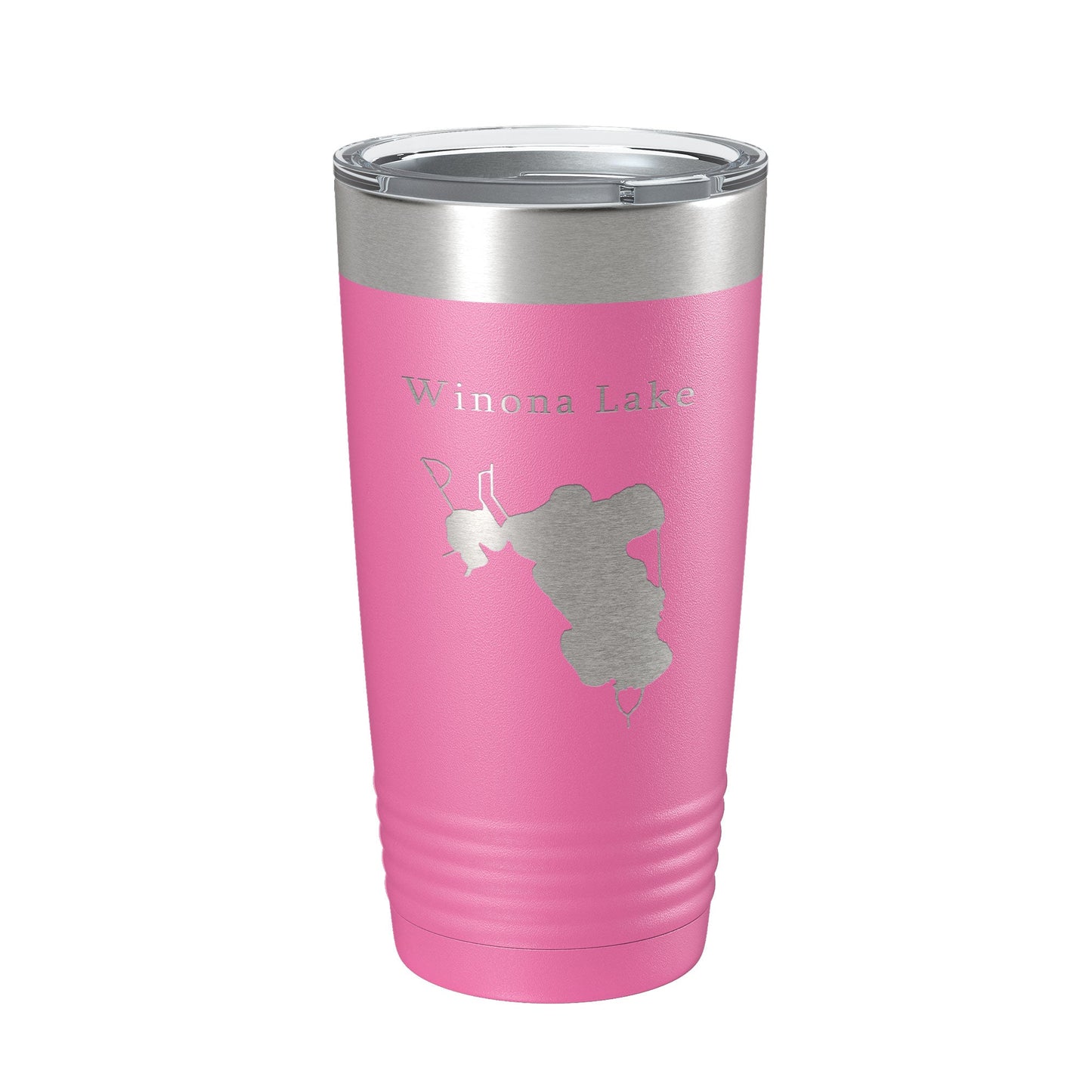 Winona Lake Map Tumbler Travel Mug Insulated Laser Engraved Coffee Cup Indiana 20 oz-11