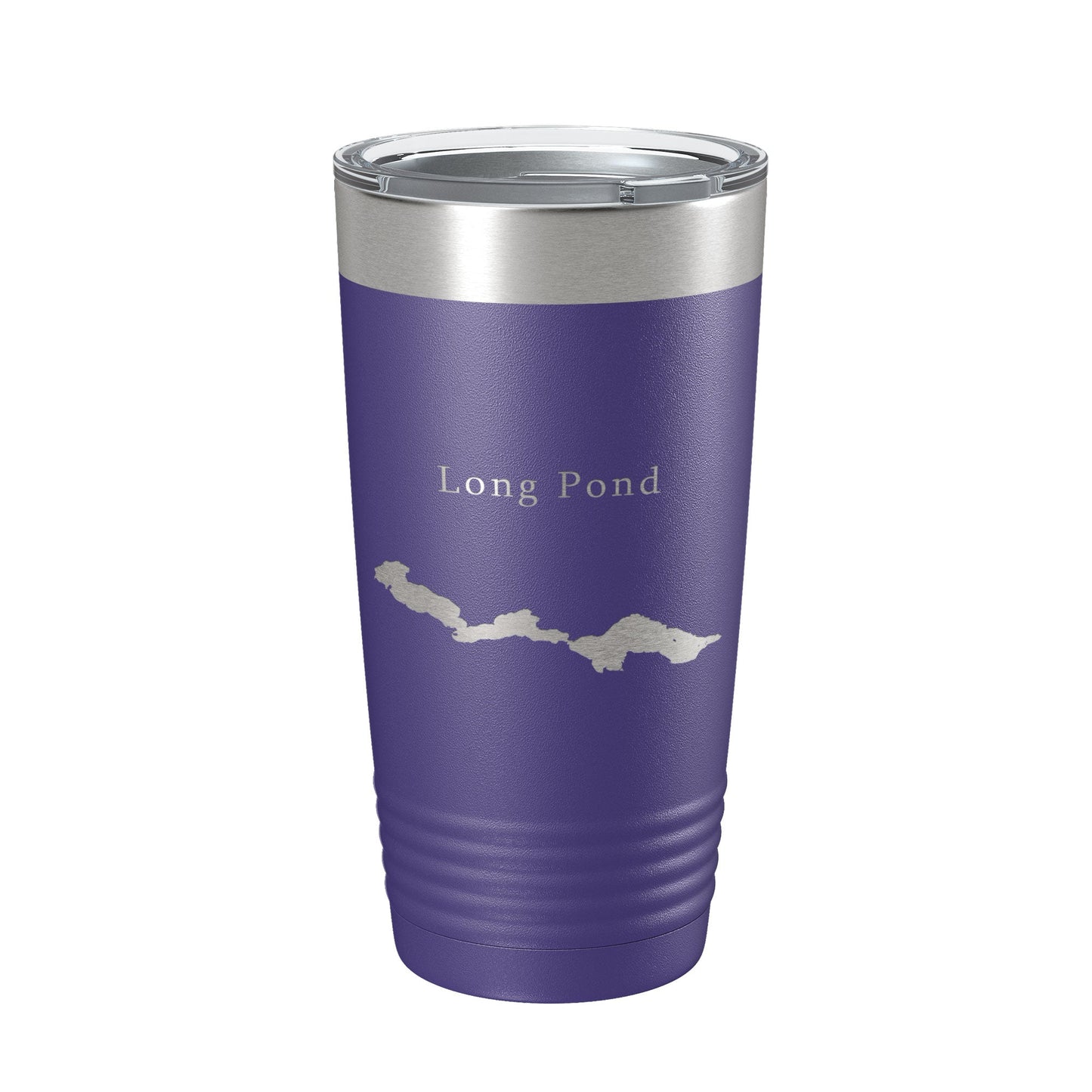 Long Pond Tumbler Lake Map Travel Mug Insulated Laser Engraved Coffee Cup Maine 20 oz-15