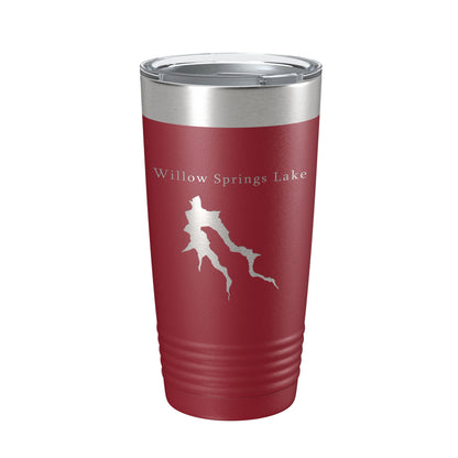 Willow Springs Lake Map Tumbler Travel Mug Insulated Laser Engraved Coffee Cup Arizona 20 oz-18