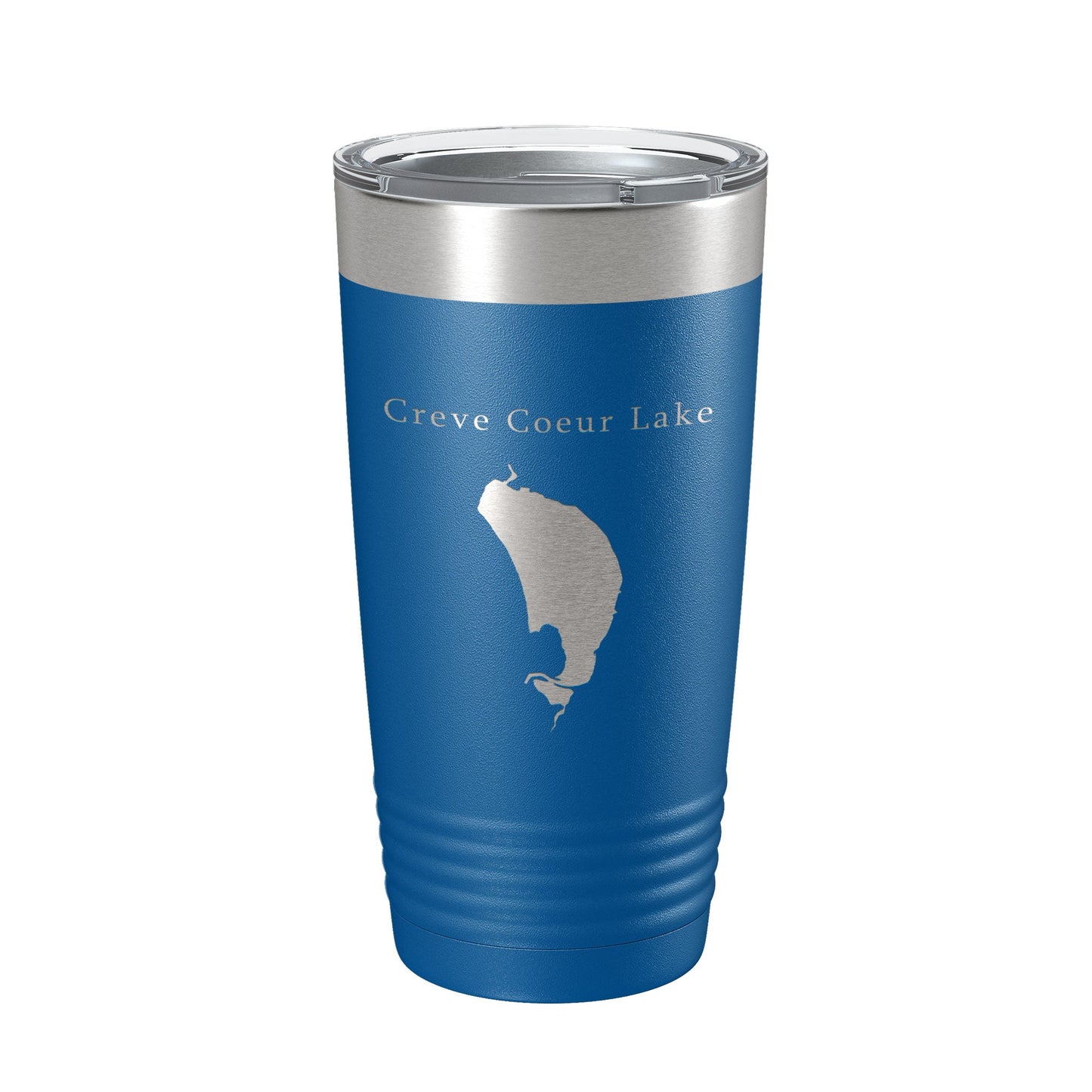 Creve Coeur Lake Map Tumbler Travel Mug Insulated Laser Engraved Coffee Cup St. Louis, Missouri 20 oz-6