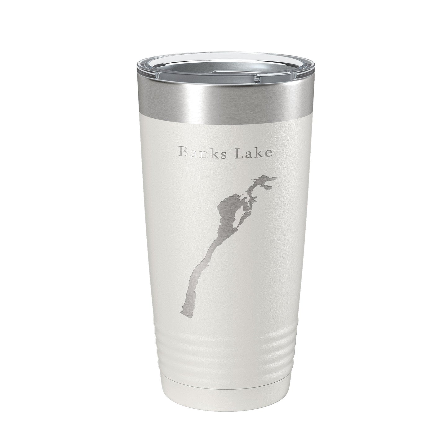 Banks Lake Map Tumbler Travel Mug Insulated Laser Engraved Coffee Cup Washington 20 oz-7