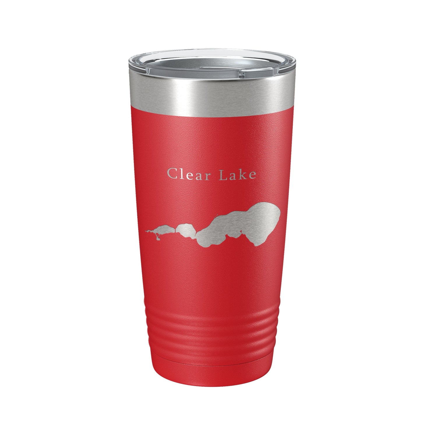 Clear Lake Map Tumbler Travel Mug Insulated Laser Engraved Coffee Cup Iowa 20 oz-10