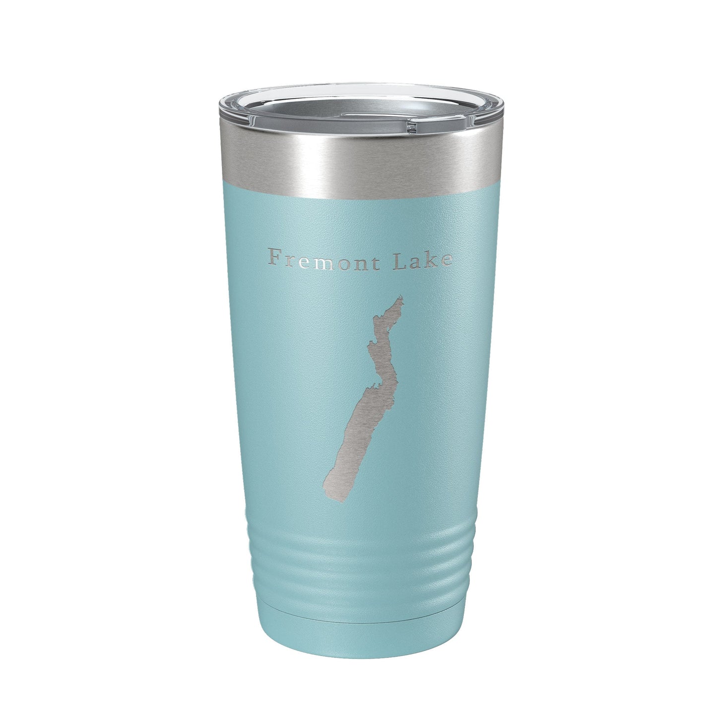 Fremont Lake Map Tumbler Travel Mug Insulated Laser Engraved Coffee Cup Wyoming 20 oz-13