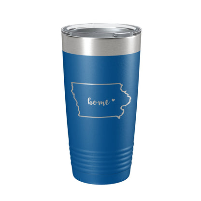 Iowa Tumbler Home State Travel Mug Insulated Laser Engraved Map Coffee Cup 20 oz-6