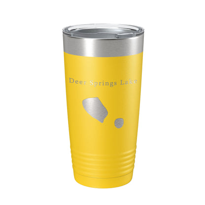 Deer Springs Lake Map Tumbler Travel Mug Insulated Laser Engraved Coffee Cup Florida 20 oz-4