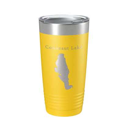 Conneaut Lake Map Tumbler Travel Mug Insulated Laser Engraved Coffee Cup Pennsylvania 20 oz-4