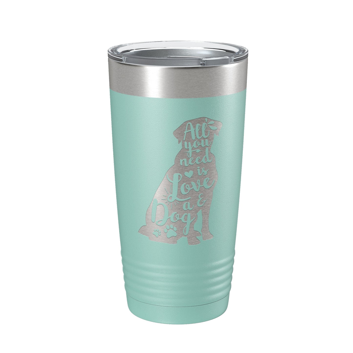 Love and a Dog Tumbler Dog Lover Travel Mug All You Need is Love Insulated Laser Engraved Coffee Cup Pet Owner Gift 20 oz-12