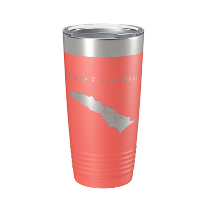 Lake Tchukolako Map Tumbler Travel Mug Insulated Laser Engraved Coffee Cup Georgia 20 oz-20