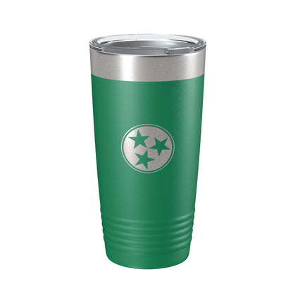 Tennessee Tristar Tumbler TN State Symbol Travel Mug Insulated Laser Engraved Coffee Cup 20 oz-9