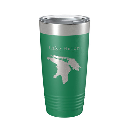 Lake Huron Map Tumbler Travel Mug Insulated Laser Engraved Coffee Cup Michigan Ontario 20 oz-9