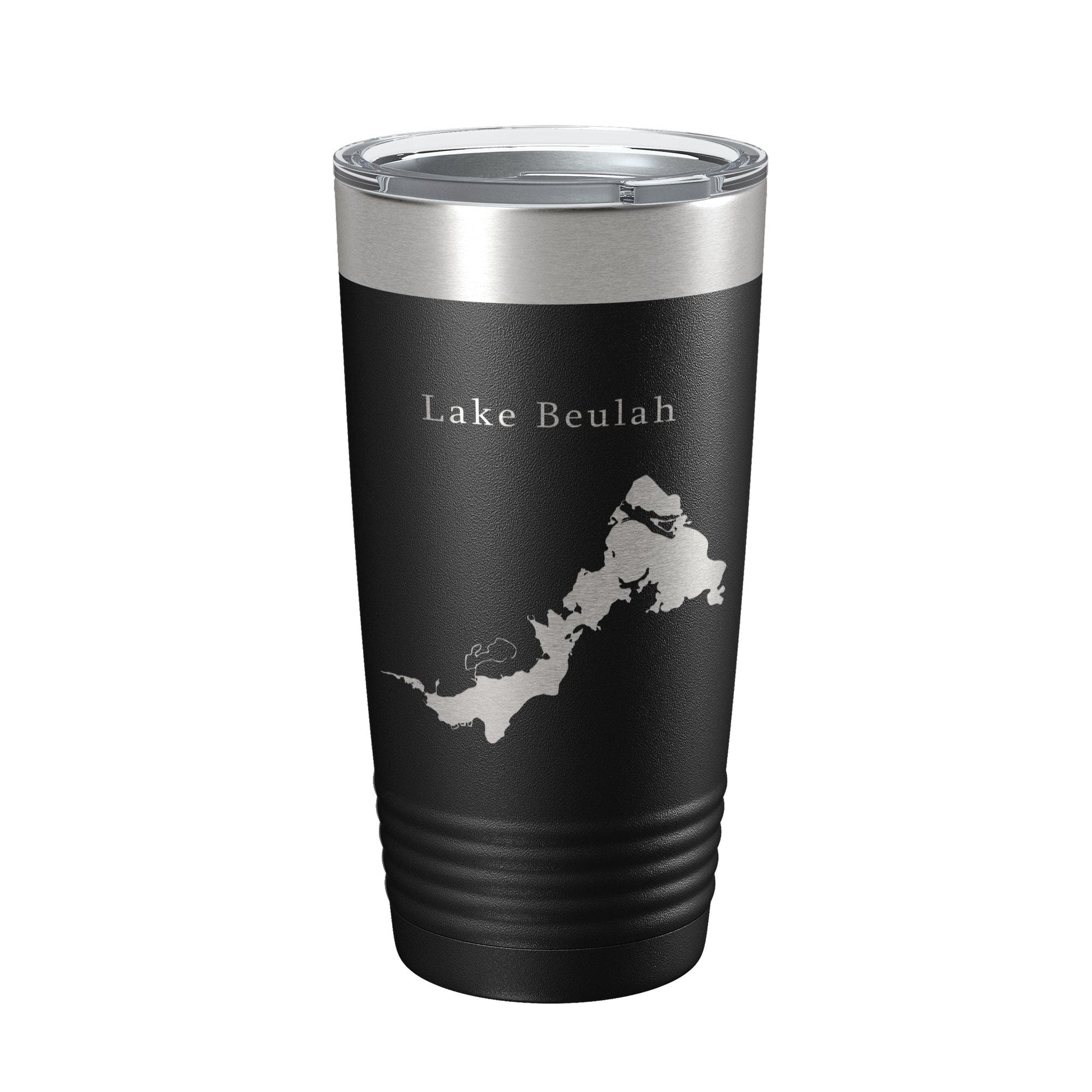 Lake Beulah Map Tumbler Travel Mug Insulated Laser Engraved Coffee Cup Wisconsin 20 oz-0