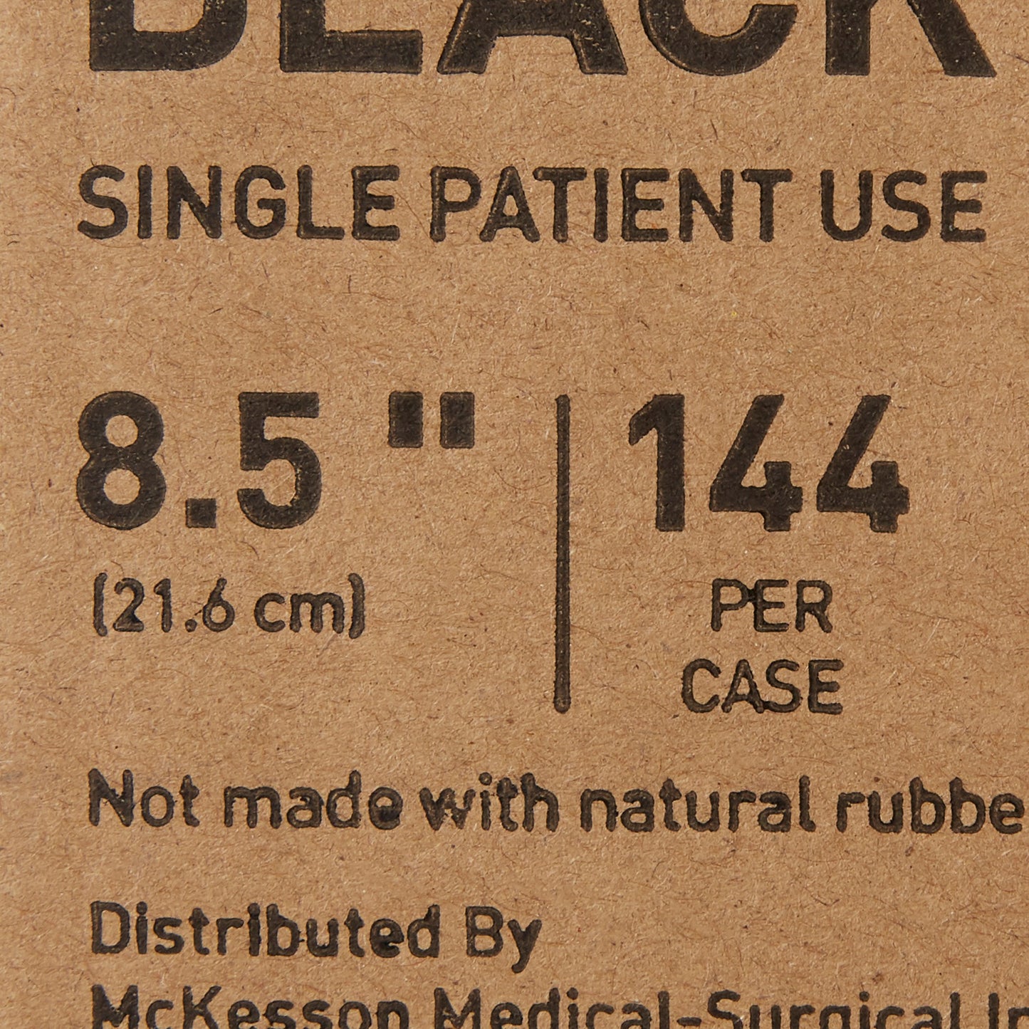 Handle Comb McKesson 8.5 Inch Black Polypropylene