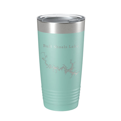 Bull Shoals Lake Map Tumbler Travel Mug Insulated Laser Engraved Coffee Cup Arkansas Missouri 20 oz-12