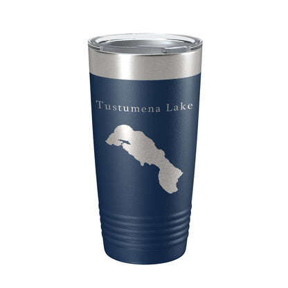 Tustumena Lake Map Tumbler Travel Mug Insulated Laser Engraved Coffee Cup Alaska 20 oz-2