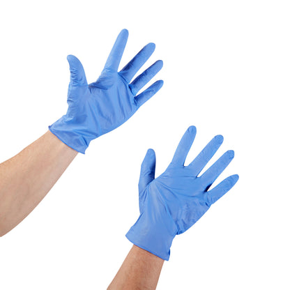 Exam Glove McKesson Confiderm® 3.5C Large NonSterile Nitrile Standard Cuff Length Textured Fingertips Blue Chemo Tested