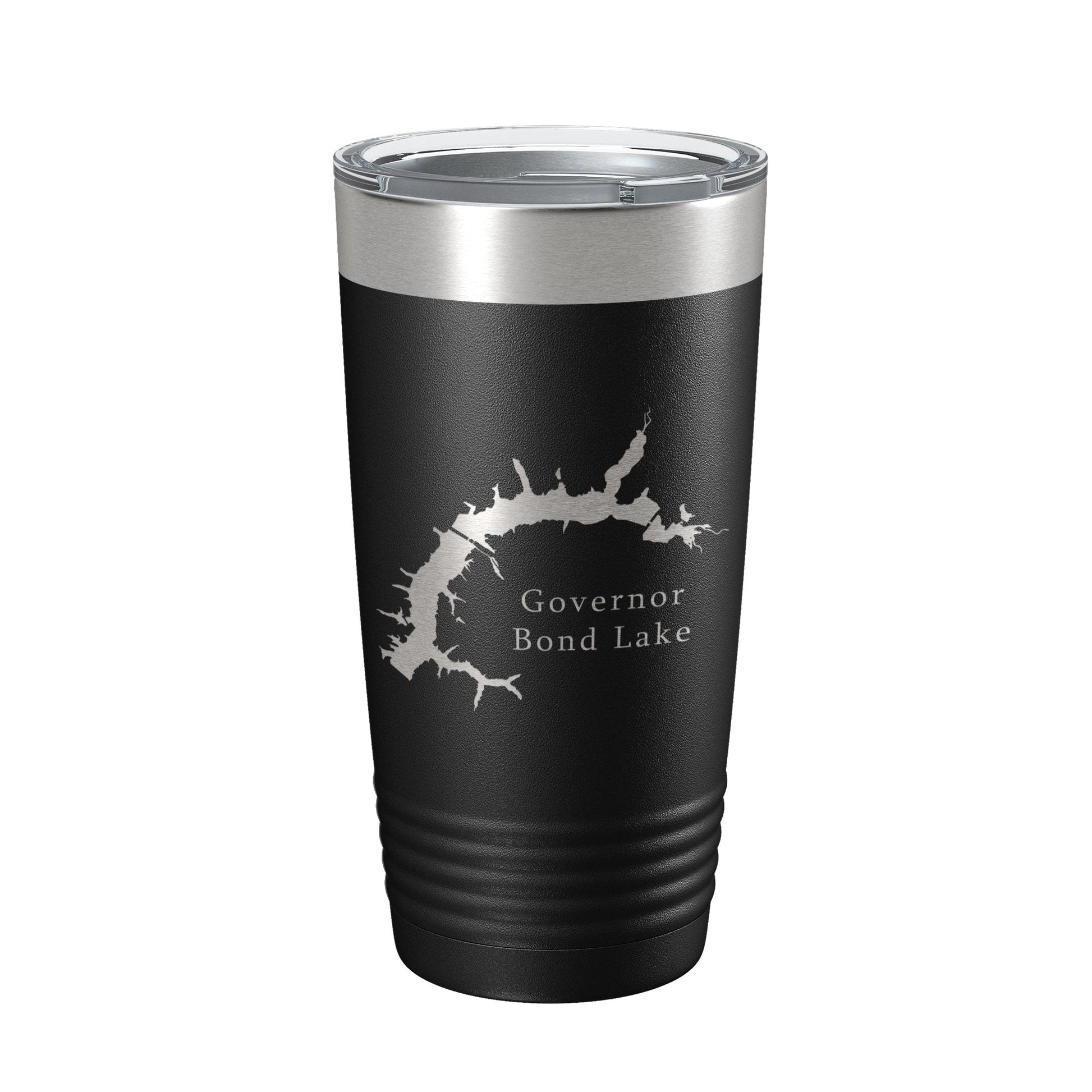 Governor Bond Lake Map Tumbler Travel Mug Insulated Laser Engraved Coffee Cup Illinois 20 oz-5