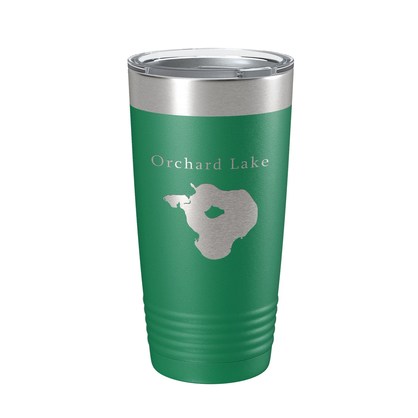 Orchard Lake Map Tumbler Travel Mug Insulated Laser Engraved Coffee Cup Michigan 20 oz-9