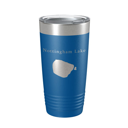 Nottingham Lake Map Tumbler Travel Mug Insulated Laser Engraved Coffee Cup Colorado 20 oz-6