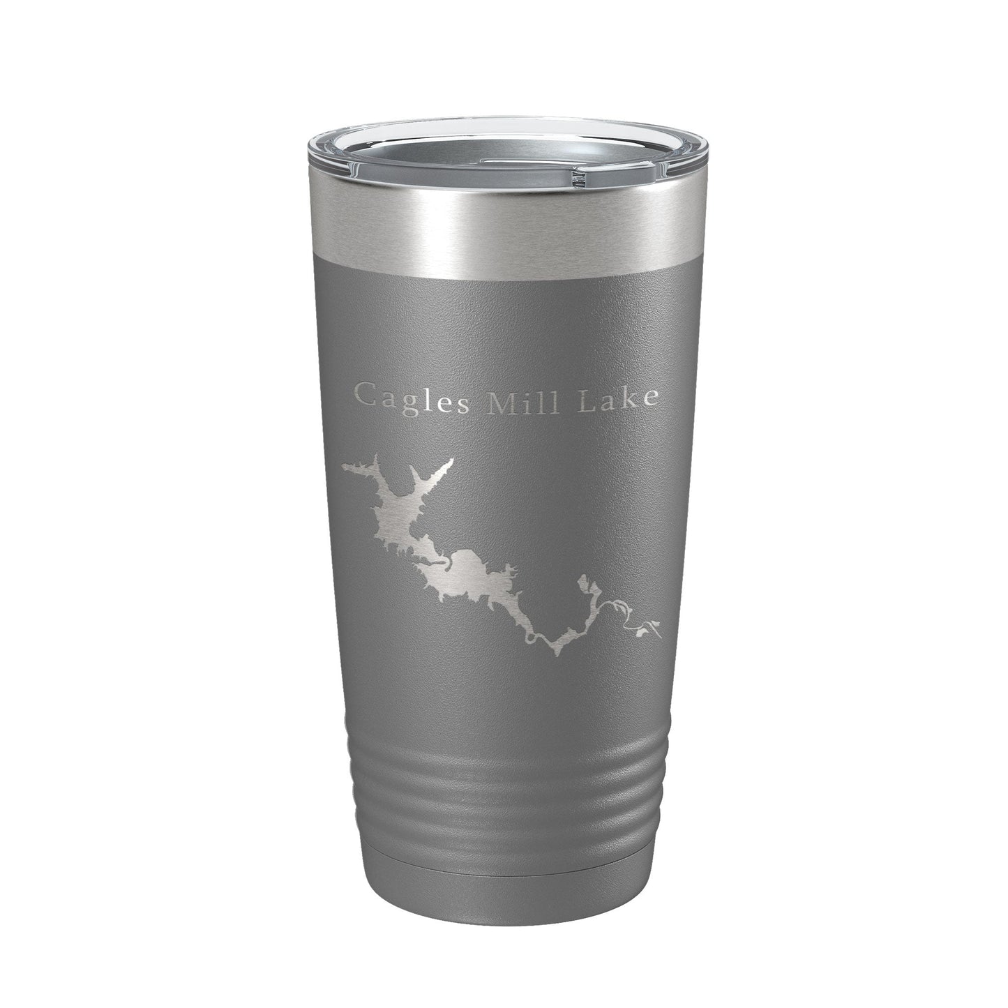 Cagles Mill Lake Map Tumbler Travel Mug Insulated Laser Engraved Coffee Cup Indiana 20 oz-16