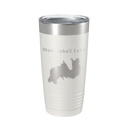Mendenhall Lake Map Tumbler Travel Mug Insulated Laser Engraved Coffee Cup Alaska 20 oz-1