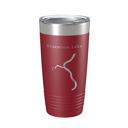 Bluestone Lake New River Map Tumbler Travel Mug Insulated Laser Engraved Coffee Cup West Virginia 20 oz-18