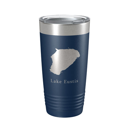 Lake Eustis Map Tumbler Travel Mug Insulated Laser Engraved Coffee Cup Florida 20 oz-2