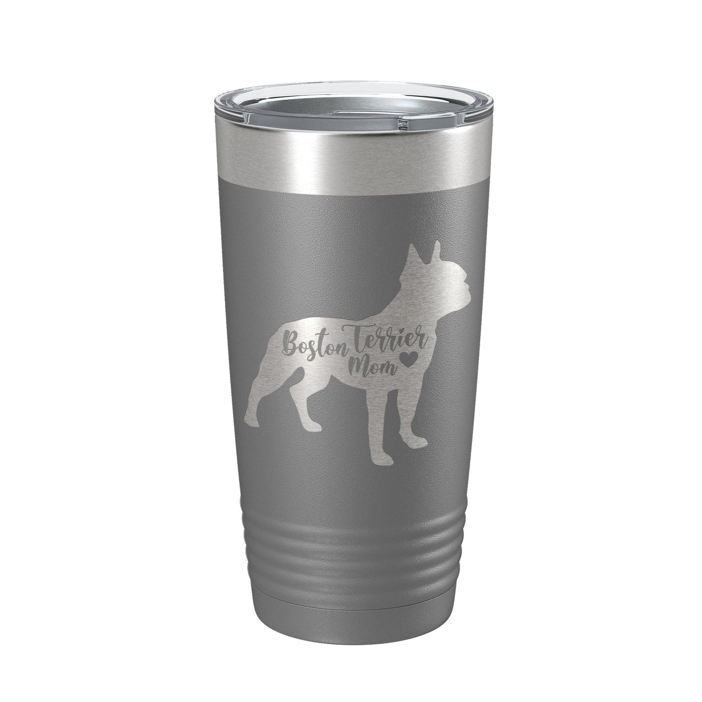 Boston Terrier Mom Tumbler Dog Travel Mug Gift Insulated Laser Engraved Coffee Cup 20 oz-16
