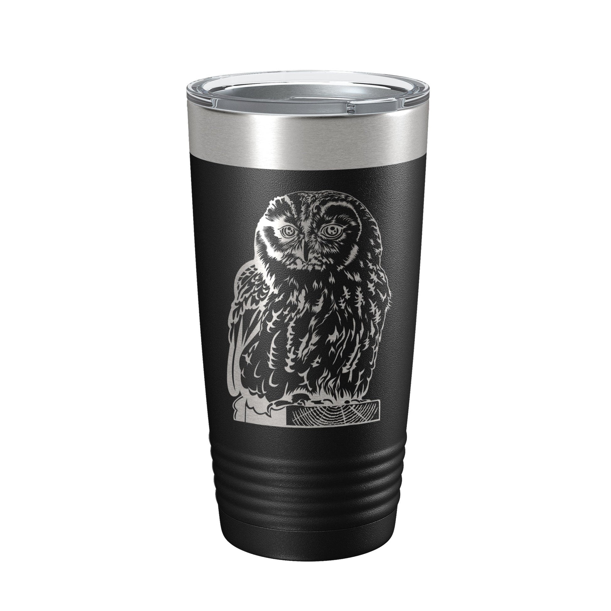 Owl Tumbler Travel Mug Insulated Laser Engraved Coffee Cup Owl Lover Gift Bird 20 oz-5