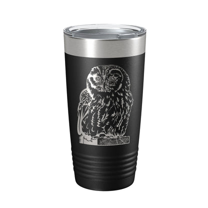 Owl Tumbler Travel Mug Insulated Laser Engraved Coffee Cup Owl Lover Gift Bird 20 oz-5