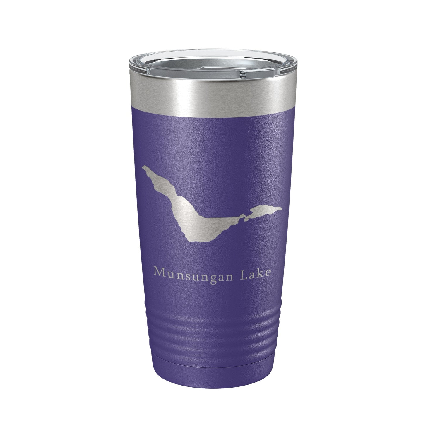 Munsungan Lake Map Tumbler Travel Mug Insulated Laser Engraved Coffee Cup Maine 20 oz-15