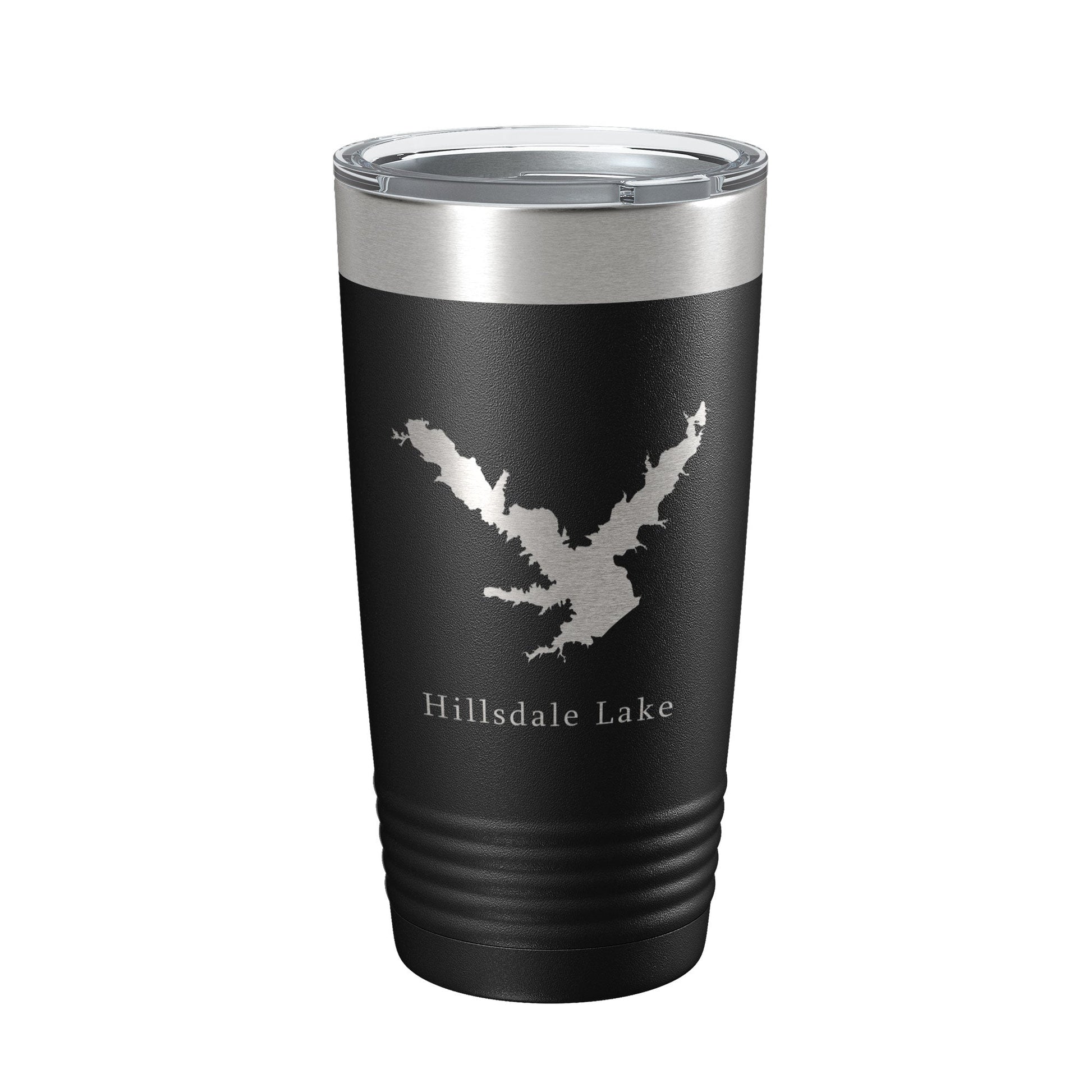 Hillsdale Lake Map Tumbler Travel Mug Insulated Laser Engraved Coffee Cup Kansas 20 oz-0
