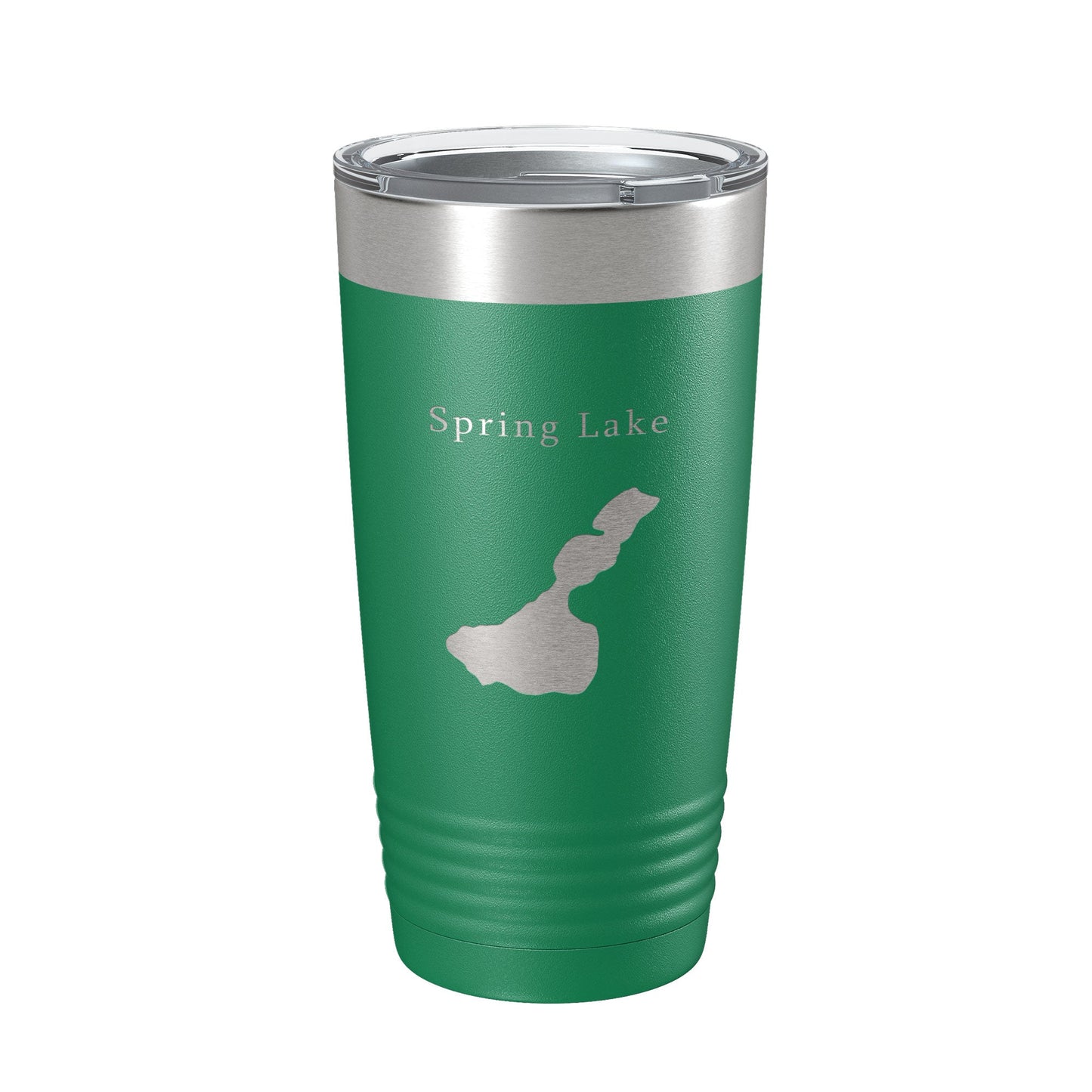 Spring Lake Map Tumbler Travel Mug Insulated Laser Engraved Coffee Cup Wisconsin Waukesha County Town of Mukwonago 20 oz-9