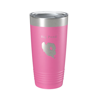 Big Pond Tumbler Lake Map Travel Mug Insulated Laser Engraved Coffee Cup Massachusetts 20 oz-11