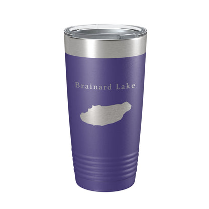 Brainard Lake Map Tumbler Travel Mug Insulated Laser Engraved Coffee Cup Colorado 20 oz-15