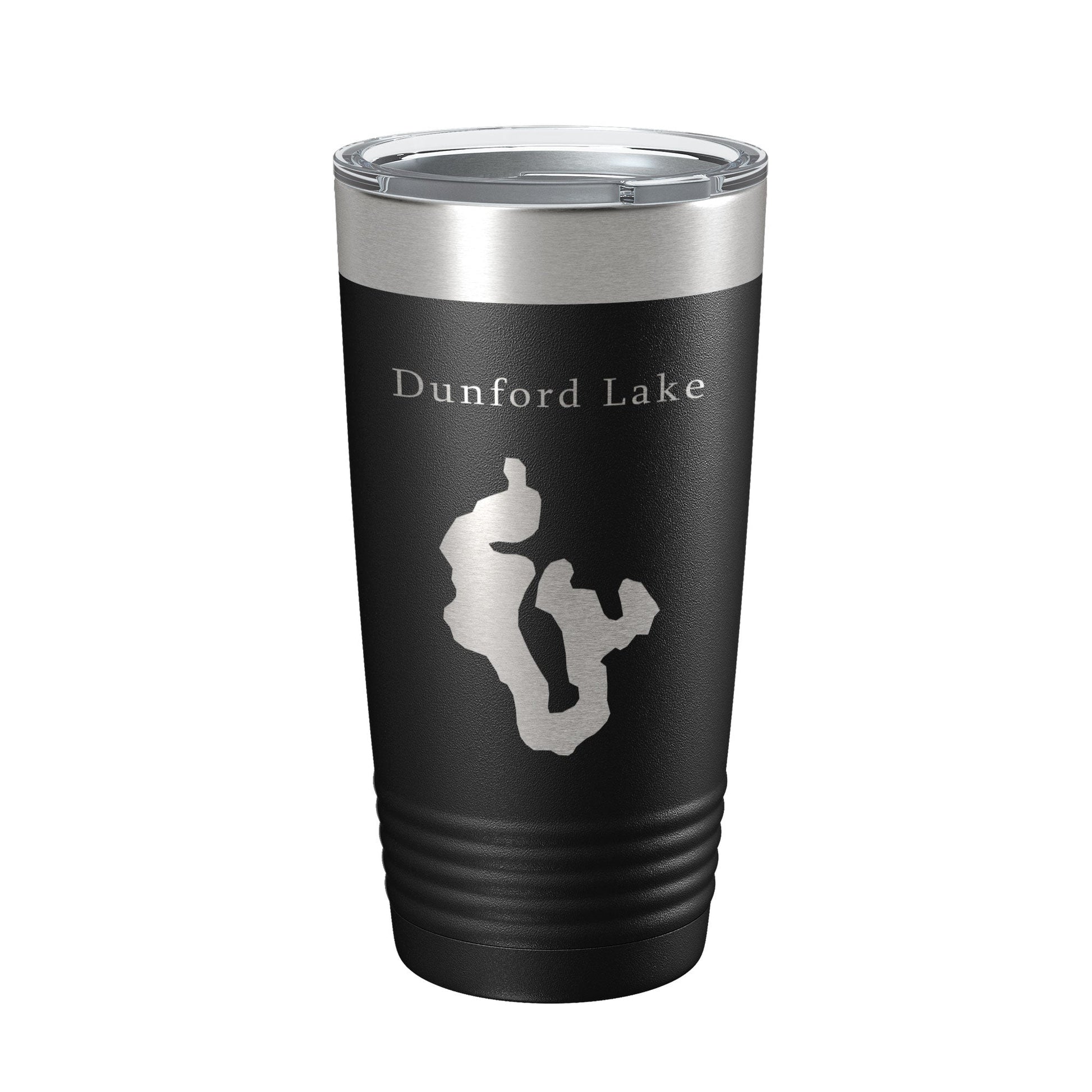 Dunford Lake Map Tumbler Travel Mug Insulated Laser Engraved Coffee Cup Florida 20 oz-0