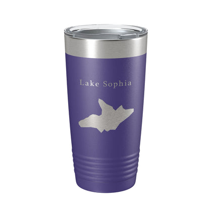 Lake Sophia Map Tumbler Travel Mug Insulated Laser Engraved Coffee Cup Hot Springs Village Arkansas 20 oz-15