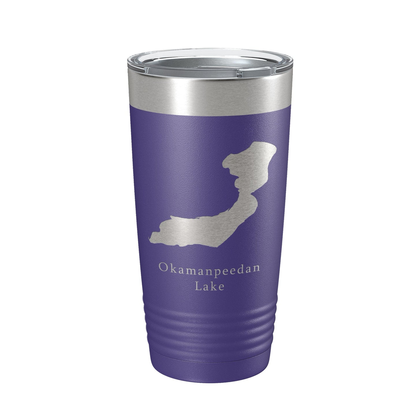 Okamanpeedan Lake Map Tumbler Travel Mug Insulated Laser Engraved Coffee Cup Iowa Minnesota 20 oz-15