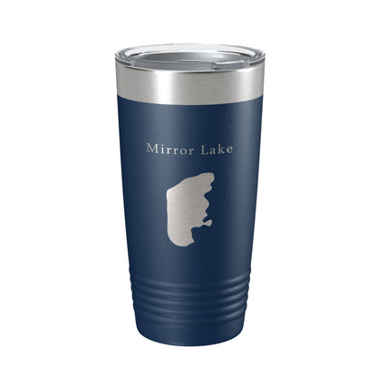 Mirror Lake Map Tumbler Travel Mug Insulated Laser Engraved Coffee Cup Utah 20 oz-2