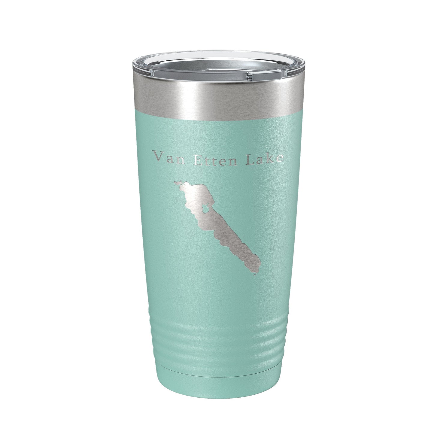 Van Etten Lake Map Tumbler Travel Mug Insulated Laser Engraved Coffee Cup Michigan 20 oz-12