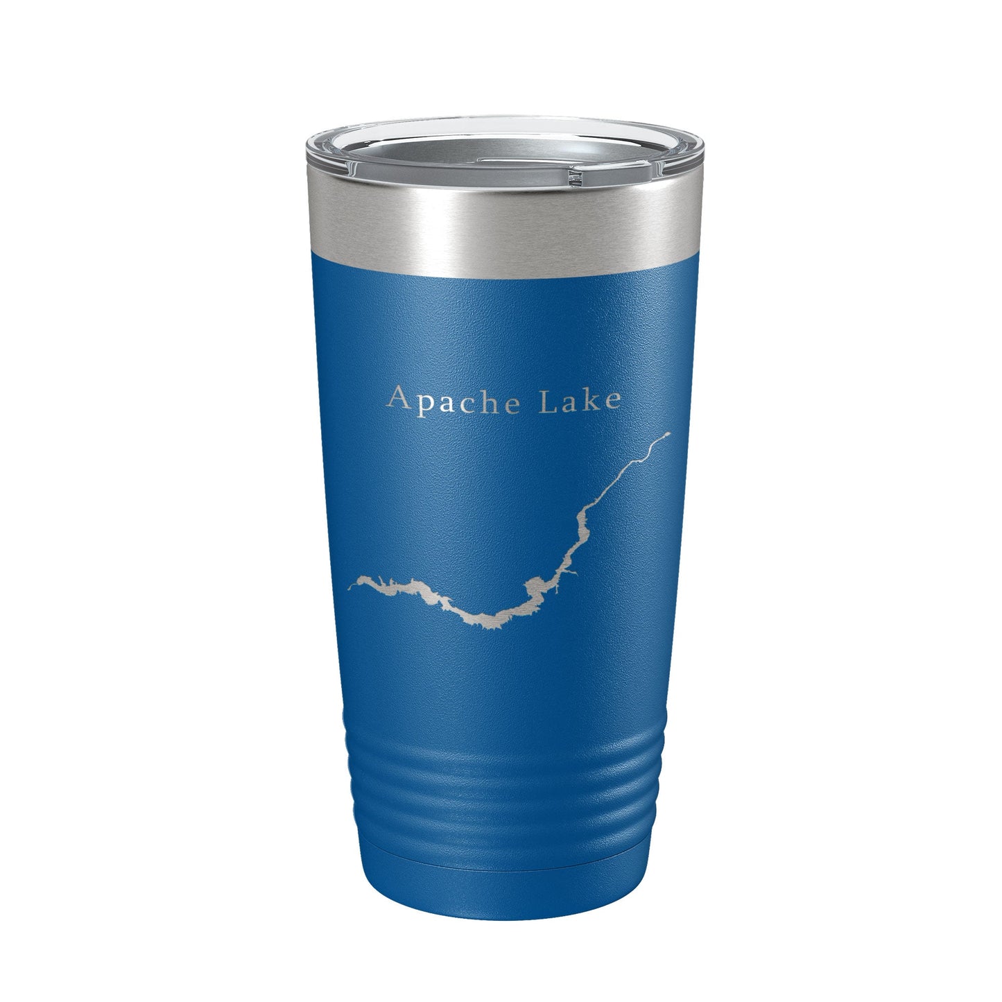 Apache Lake Map Tumbler Travel Mug Insulated Laser Engraved Coffee Cup Arizona 20 oz-6