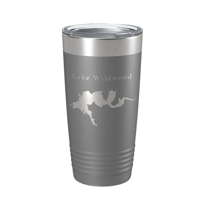Lake Wildwood Map Tumbler Travel Mug Insulated Laser Engraved Coffee Cup California 20 oz-16