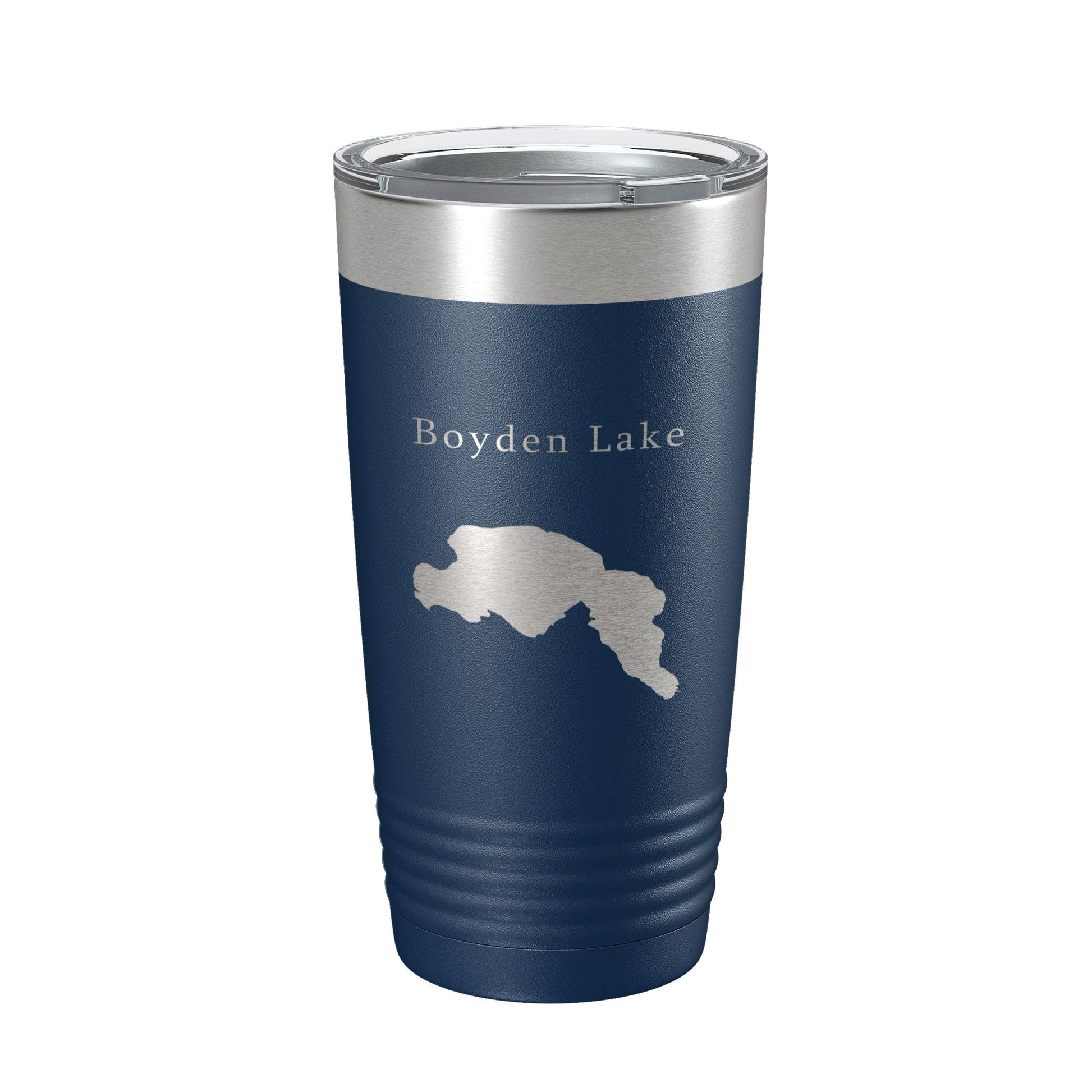 Boyden Lake Map Tumbler Travel Mug Insulated Laser Engraved Coffee Cup Maine 20 oz-2