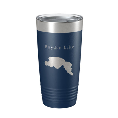 Boyden Lake Map Tumbler Travel Mug Insulated Laser Engraved Coffee Cup Maine 20 oz-8